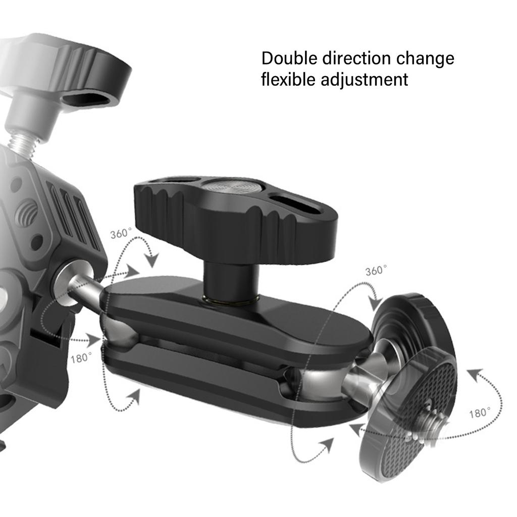 Professional Strong Grip Clamp Articulating Quick Release Device Adapter Mount for Filming and Monitoring