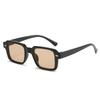  Square Women Fashion Sunglasses Shades UV400 Retro Rivets Beige Gradient Men Trending Sun Glasses