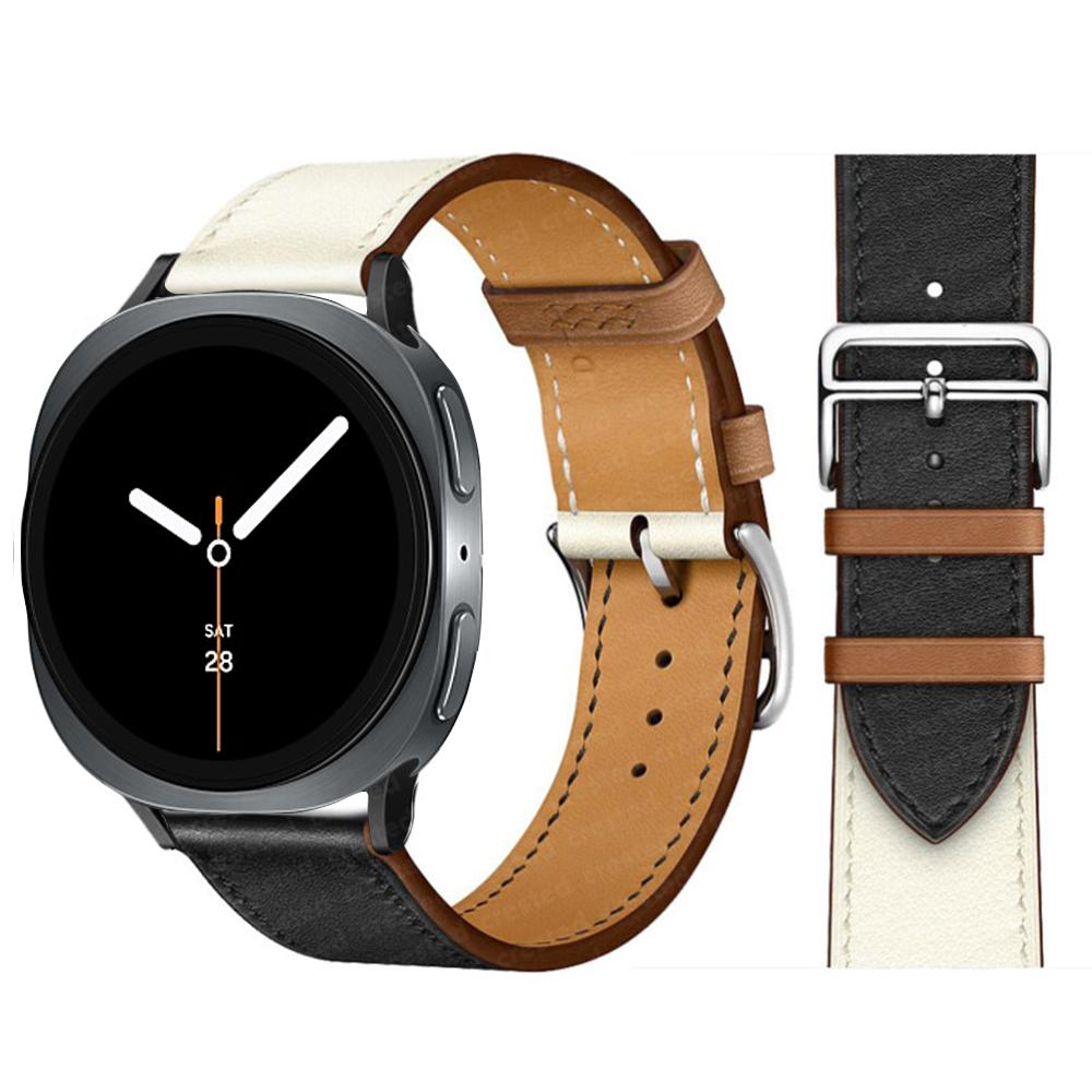 Exquisite leather band For Samsung Galaxy Watch 8 strap 40mm 44mm metal buckle Bracelet correa Galaxy Watch 8 classic 46mm bands