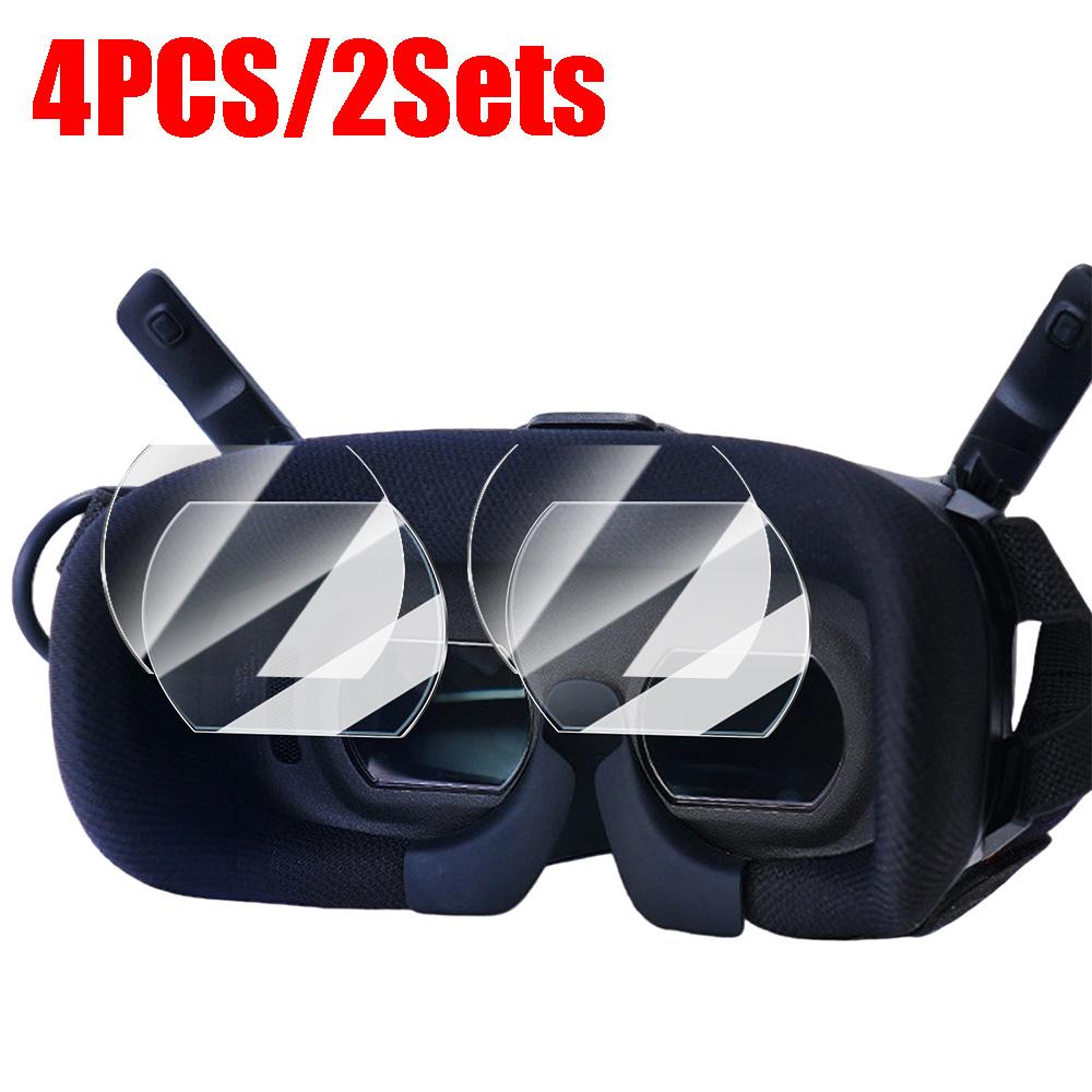 1-5 Set Pellicola Protettiva Schermo in Vetro Temperato per DJI Goggles N3 Copertura Completa Pellicola Protettiva Per DJI N3 AR HD Antigraffio Vetro Trasparente