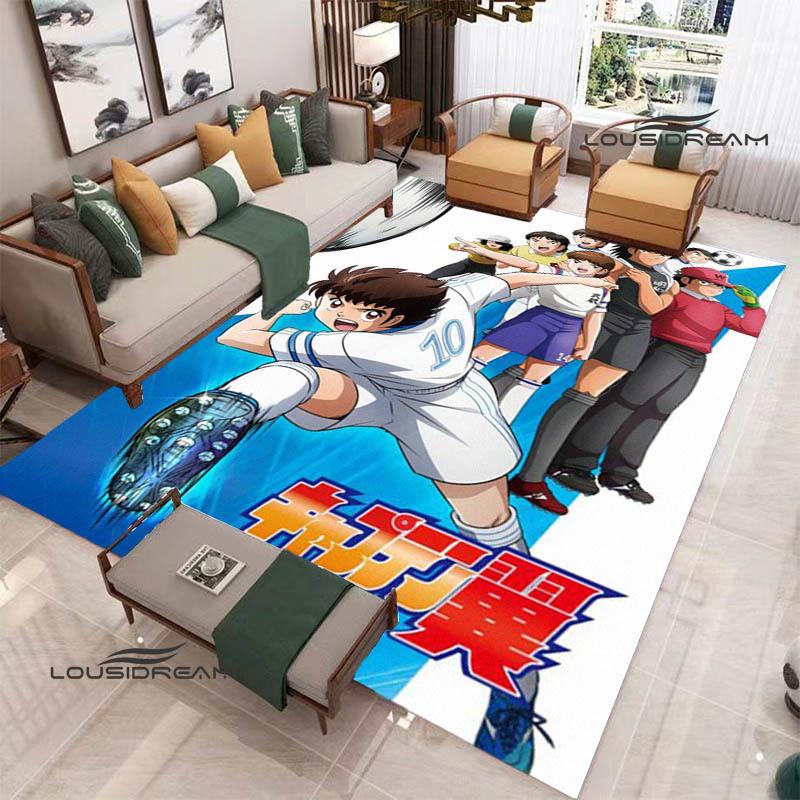 2026 Captain Tsubasa Cartoon Carpet Living Room Bedroom Carpet Balcony Bathroom Non-slip Door Mat Photography Props Birthday Gift