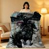 Anime V-Vampire H-Hunter D-D Throw High-Density Short Plush Blanket Soft Skin-Friendly for Sofa Nap Air-Conditioned Room