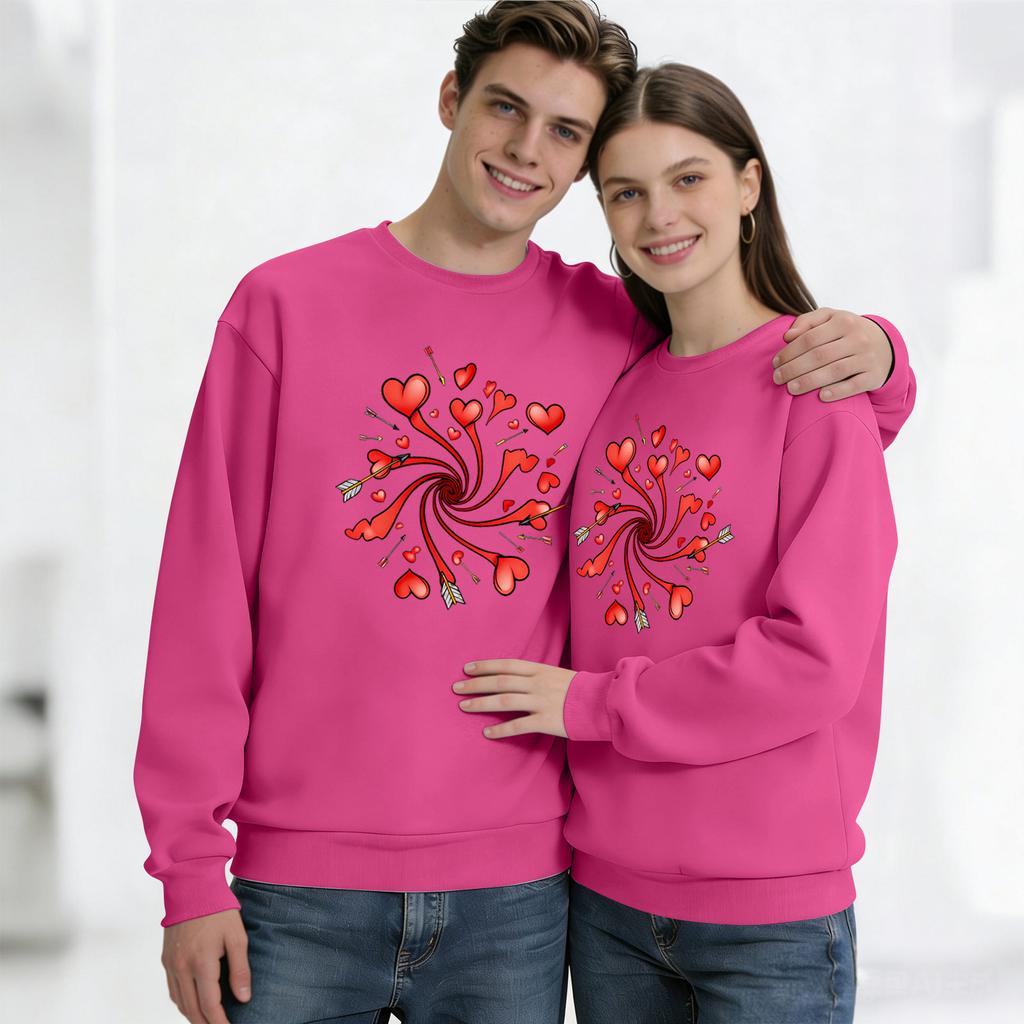 Men's Round Neck Long Sleeve Top, Unisex, Couple Casual Sports Top