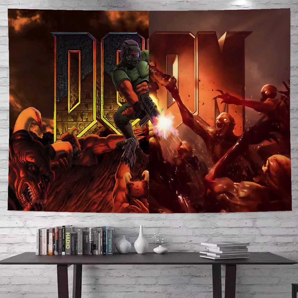 Shooting Game D-Doom Hanging Bohemian Tapestry Cheap Hippie Wall Hanging Bohemian Wall Tapestries Mandala Wall Hanging