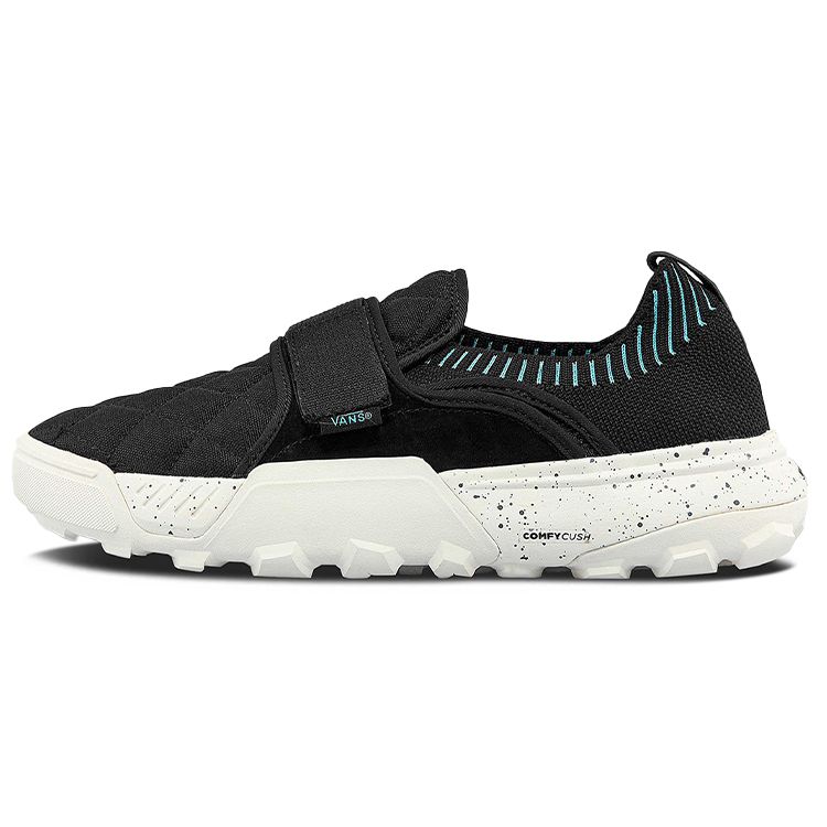 Vans Coast CC ComfyCush Circuit Suede Nylon Knit Forefoot Strap Unisex Black VN0A5JMCB14 35