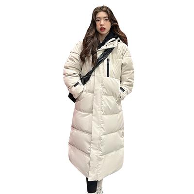 New British Style Cotton-padded Jacket Women's Winter Long Loose Korean Thick Knee-length Long Cotton-padded Jacket Cotton-padded Coat