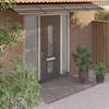 VidaXL Door Awning, Solar Canopy with Support, Rain Protection Shelter, Patio Door Entrance Awning, Black 350x75 153593