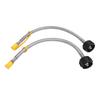 2PCS 1 4 Inch Male NPT RV Hose with QCC1 Type1 Connector for 20lb to 40lb Dual Tank and Vertical Regulator 15in Long