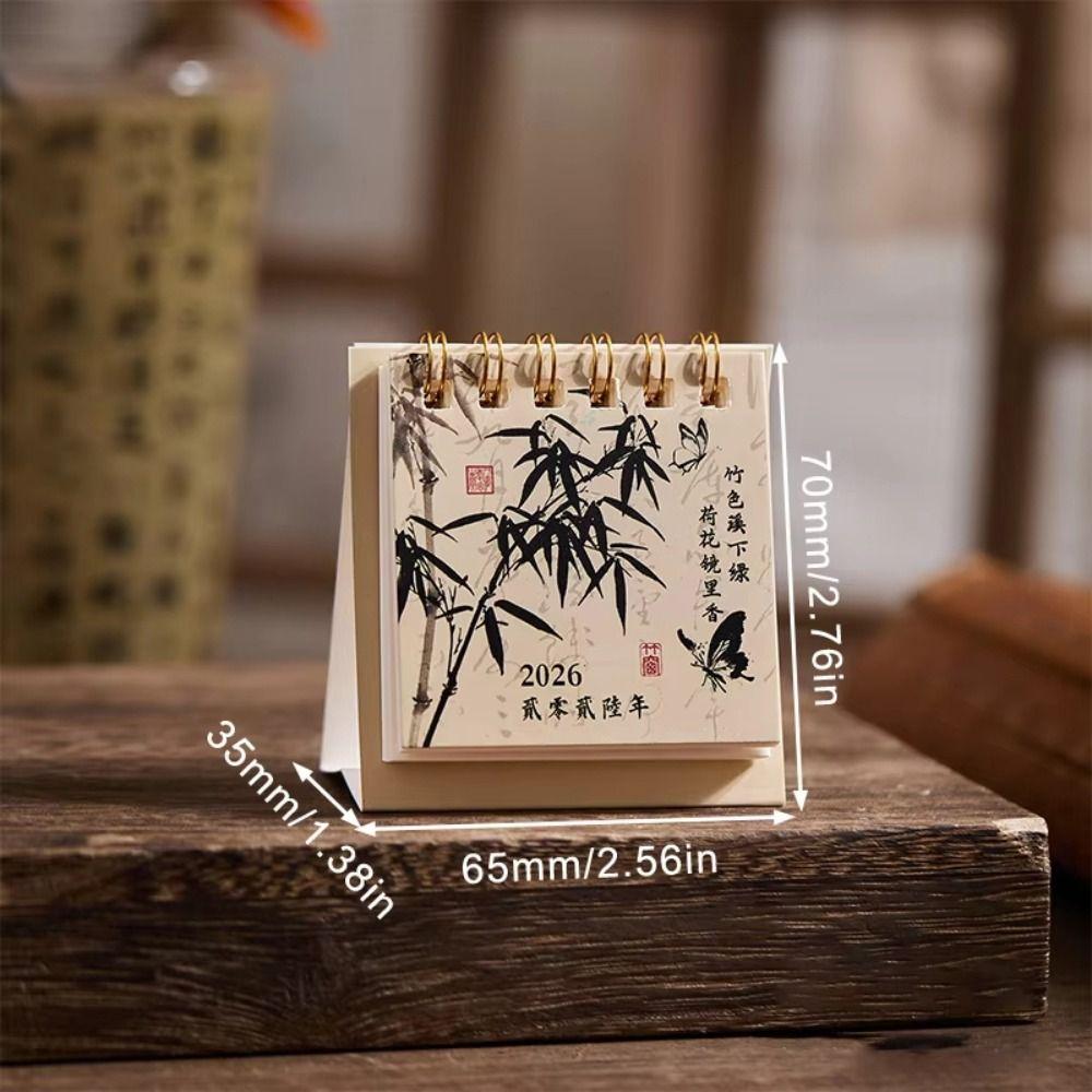 2026 To Do List Desk Calendar Thick Paper Simple Mini Calendar Home Decoration Creative Schedule Planner Office School Home