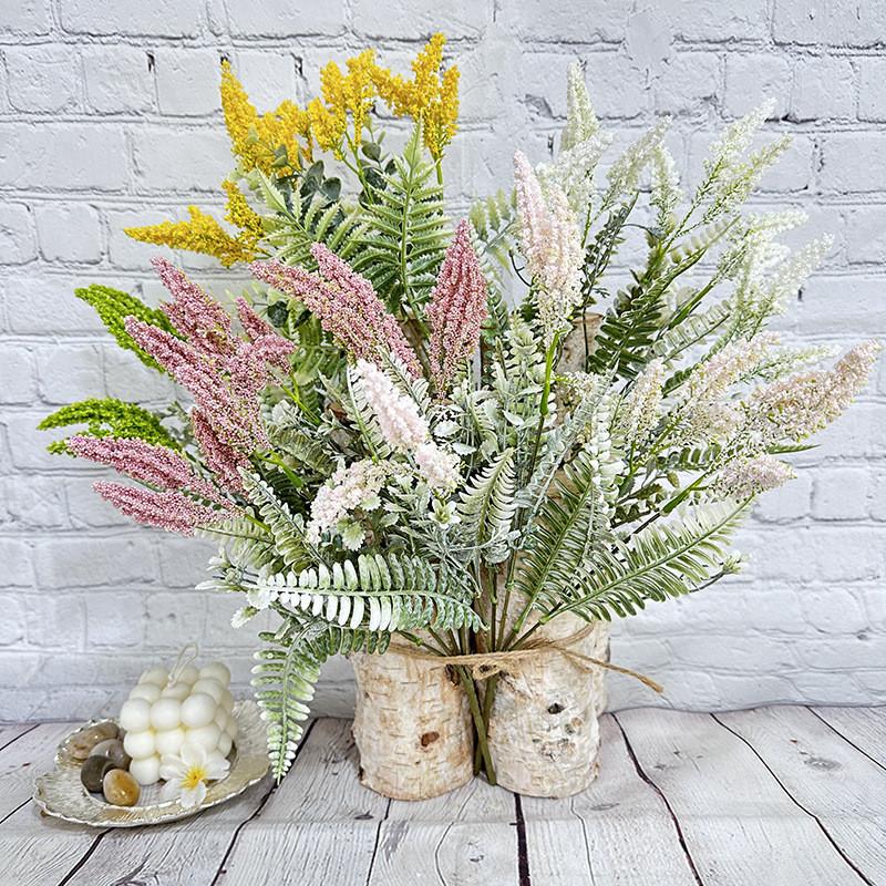 Euphrasia Ten Pectinata Plastic Faux Flower Plant For Home Decor And Event Use