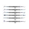 GDC Composite Instrument Blue Titanium - Set Of 6 In Pouch (CIBS6)