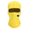 Unisex And Windproof Solid Raw Decor  Balaclava Hat With Heart Broken Pattern Autumn And Winter Warm Ski Cold Hat