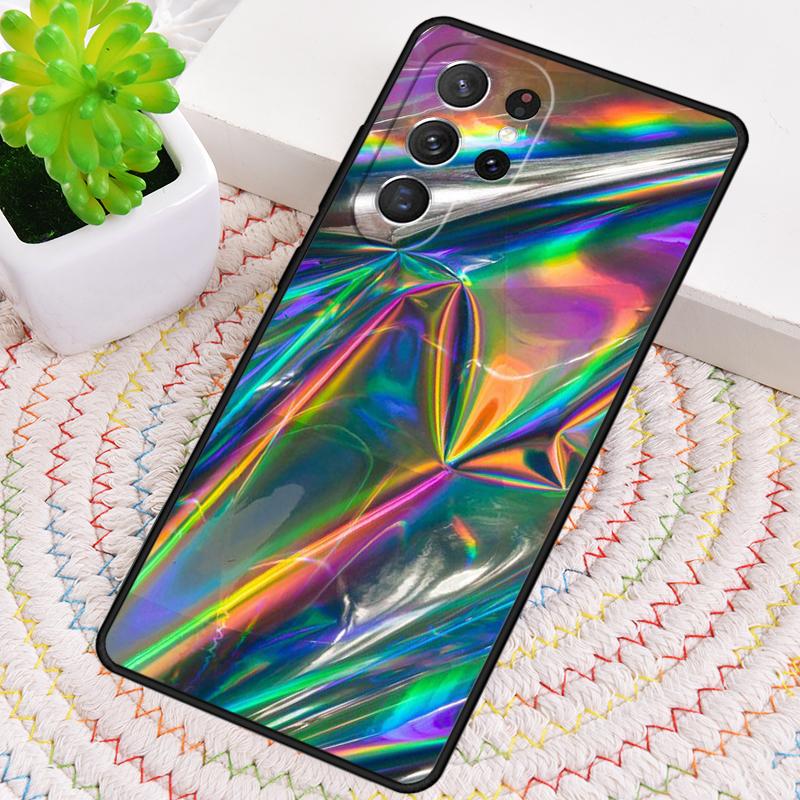 Holographic Dope Trippy Print Silicone Phone Case For Samsung Galaxy Note 10 Pro S26 S25 S24 S23 S22 S21 Plus Ultra Capa Cover