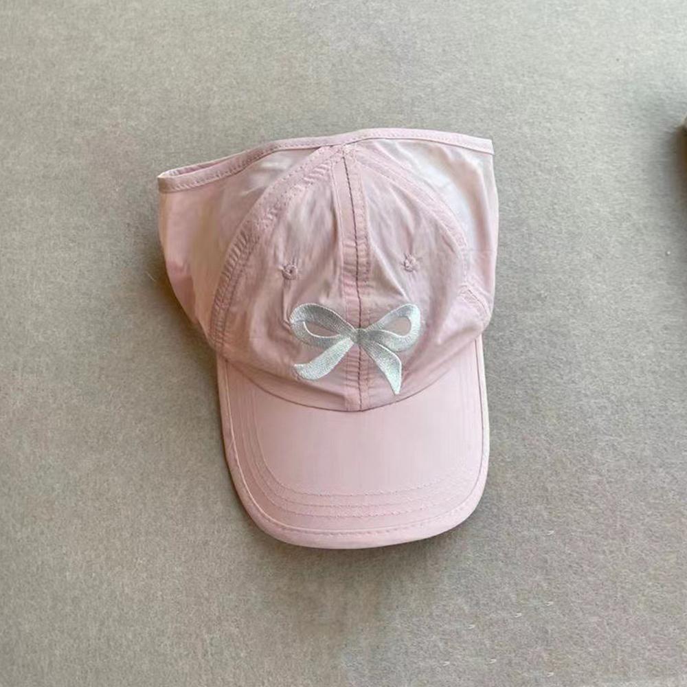 Fashion High Ponytail Kids Boy Girl Sun Hats Quick Drying Baseball Caps Adjustable Travel Caps Children Peaked Hats With Hole