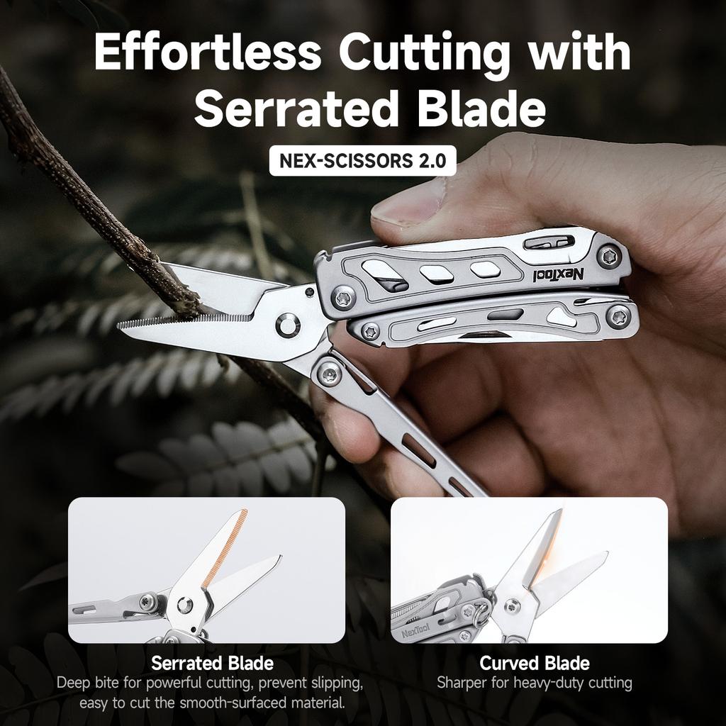 NexTool 13 In 1 Mini Flagship F12 Multi Functional Tool Folding EDC Multitool Screwdriver Pliers File Ruler Outdoor Hand Tools