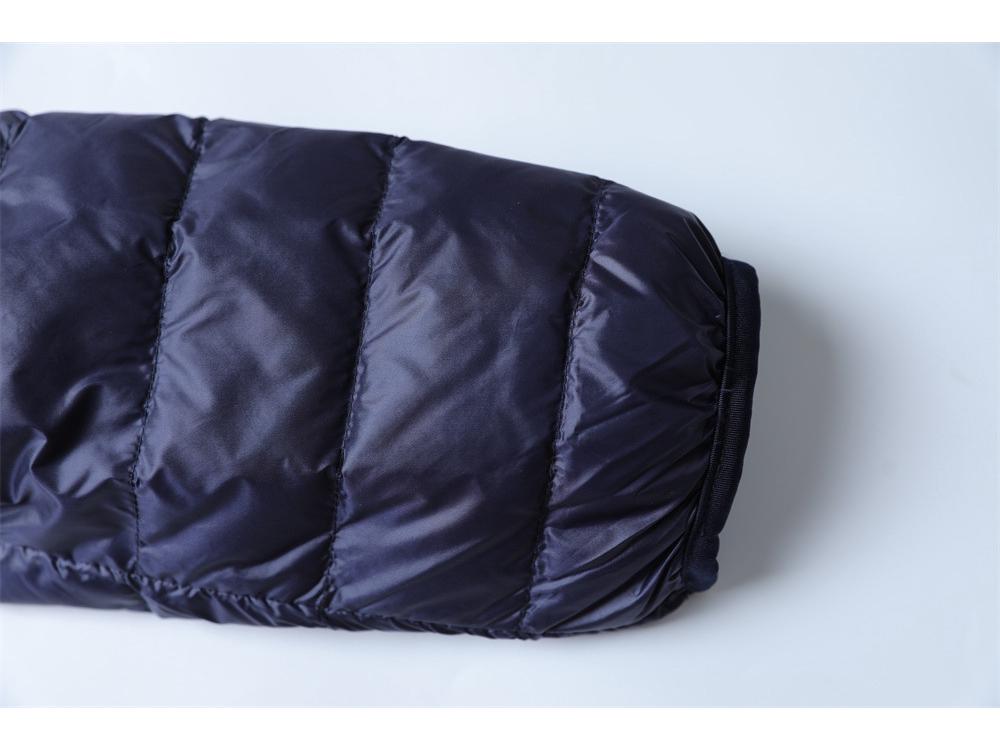 Men's Lightweight Stand Collar White Duck Down Jacket