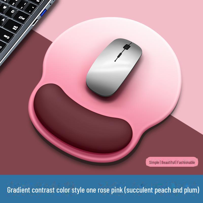 

Коврик для мыши Gradient Logo Wrist Support - силиконовый эргономичный защитный чехол для запястья для девочек роза розовый