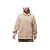 Jordan AS W AJ Girl Verbiage Moletom Casual Forrado com Lã Feminino Tops Cáqui FZ4334-221