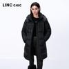 Jinyujie Women's Mid-Length Stand Collar Puffer Down Jacket