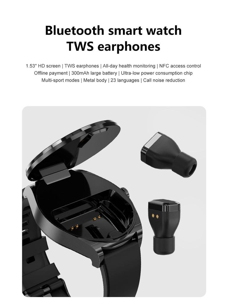 Cross-border S9 Bluetooth Earphones & Smart Bracelet: Heart Rate, Sleep Monitor, Blood Pressure, Weather Updates, Photo, and Search Features.
