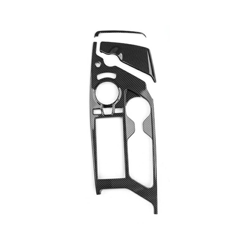 For KIA EV6 2025 2026 LHD Accessories Red Carbon Ferber Center Console Cover Trim With Fingerprints Interior Parts
