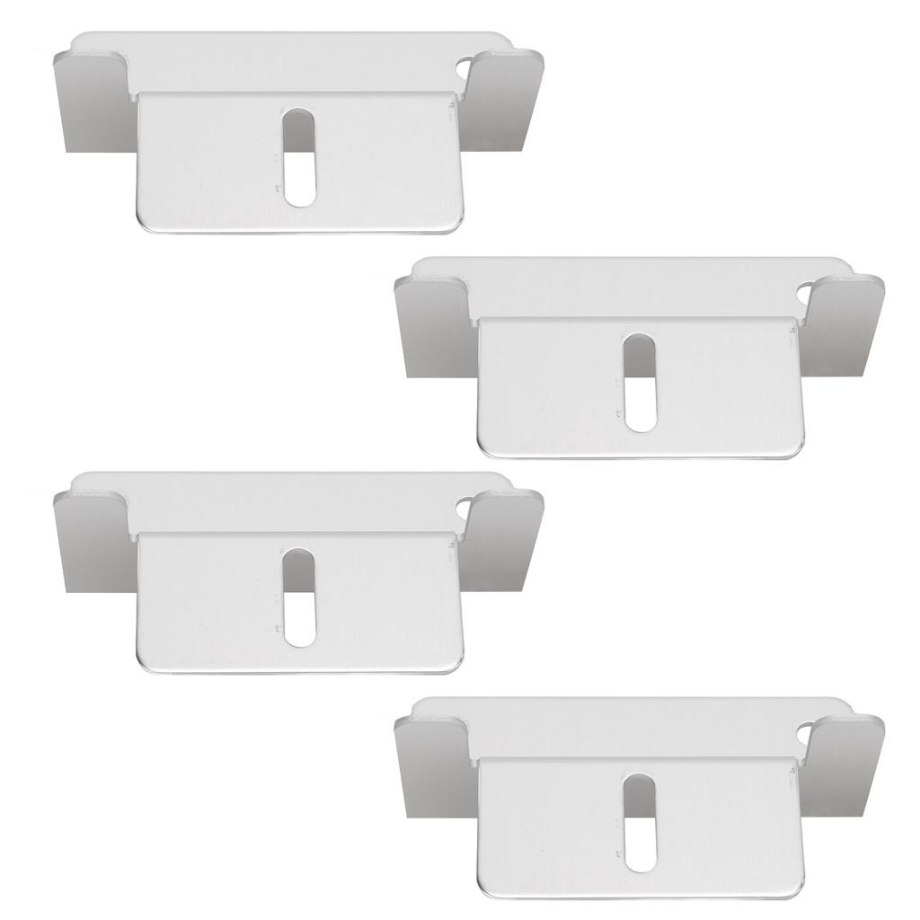 4Pcs/Set Solar Panel Mounting Z Brackets High Strength Aluminum Alloy for Car RV Yacht Ships