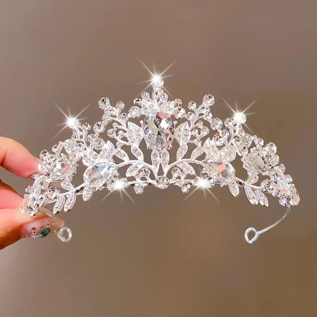 Birthday Crown Headwear Princess High-End Crown Girls Hairpin Headband Children Little Girl Headband Bridal Hair Accessories