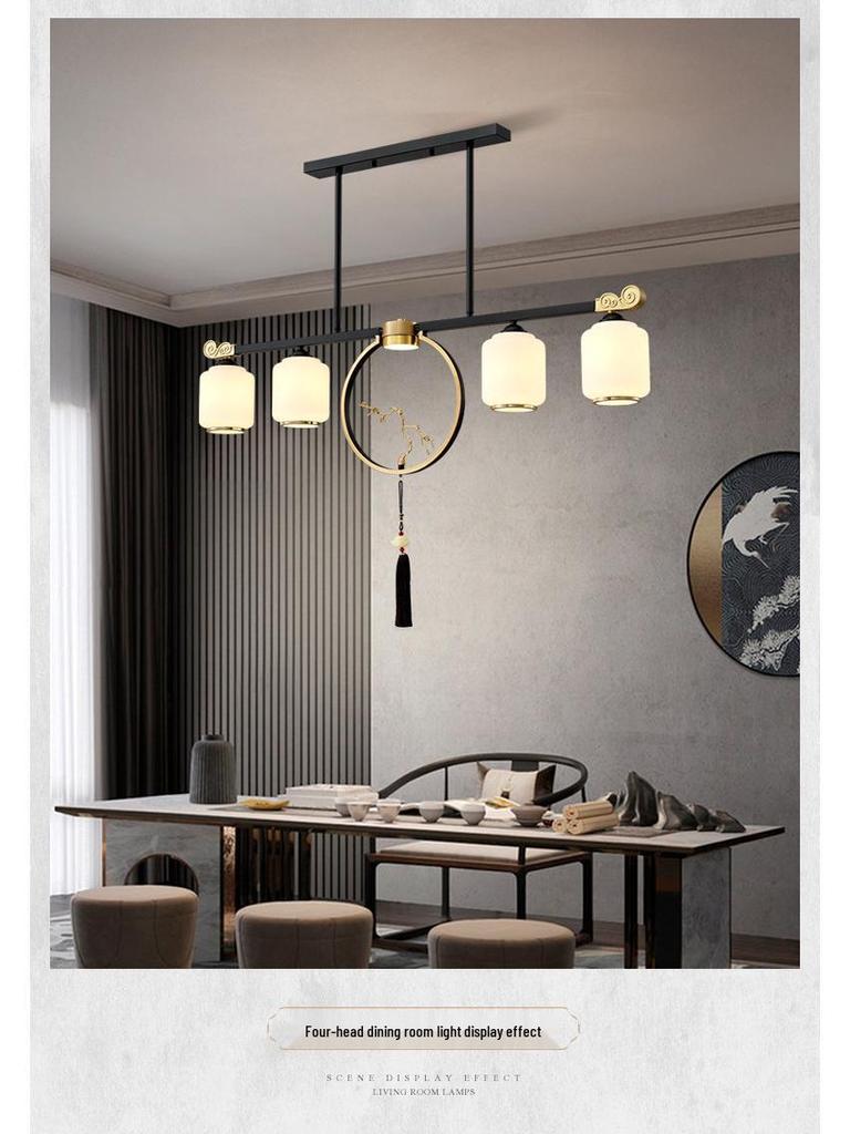 2024 Modern Chinese Style Chandelier for Living Room, Dining Room, or Bedroom - Simple and Elegant Atmosphere with Hotel-Quality Lighting
