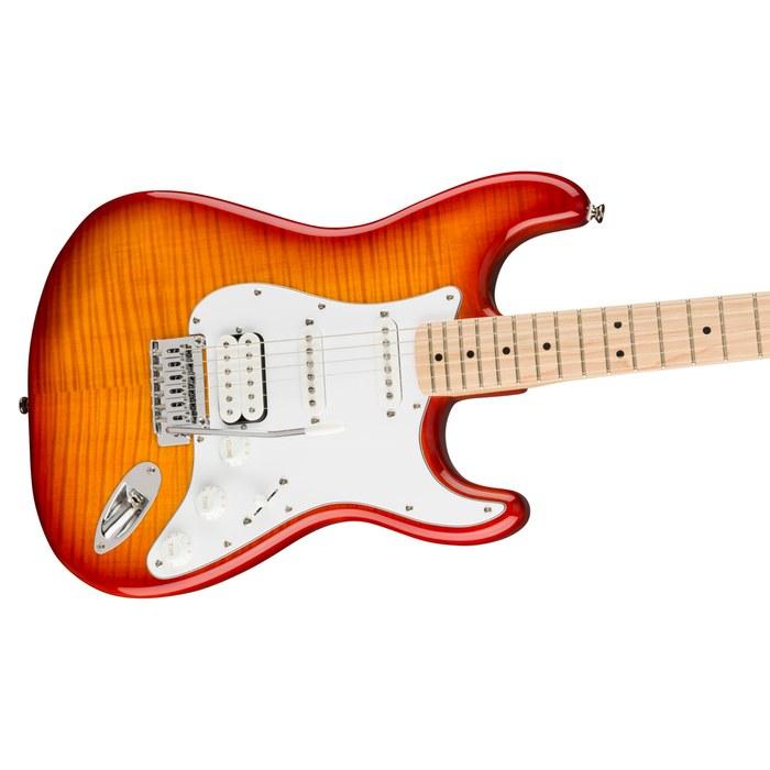 Squier by Fender Electric Guitar Affinity Series Stratocaster FMT HSS, Maple Fingerboard, Sienna Sunburst, with Soft Case