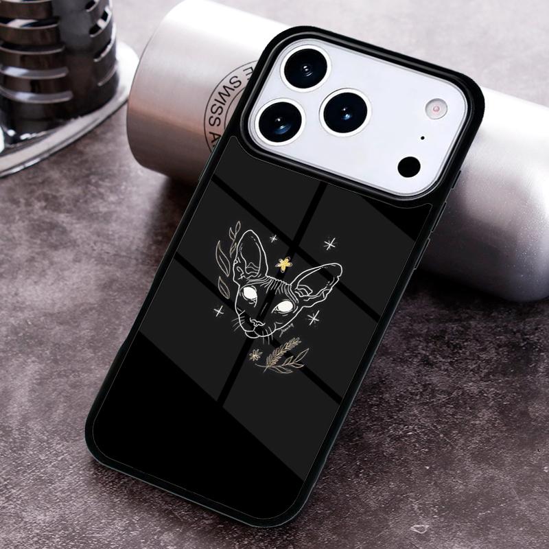 Sphinx Cat Phone Case For iPhone 17,16e,15,14,13,12,11,Mini,Pro,MAX soft Silicone Cover