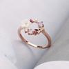 New Personalized Creative Butterfly Flowers Women's Ring Delicate  Wedding Banquet Jewelry Accessories Gift