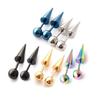 European & American Fashion Cone Ear Studs - Long Pointed Stainless Steel Unisex Cartilage & Lobe Piercings