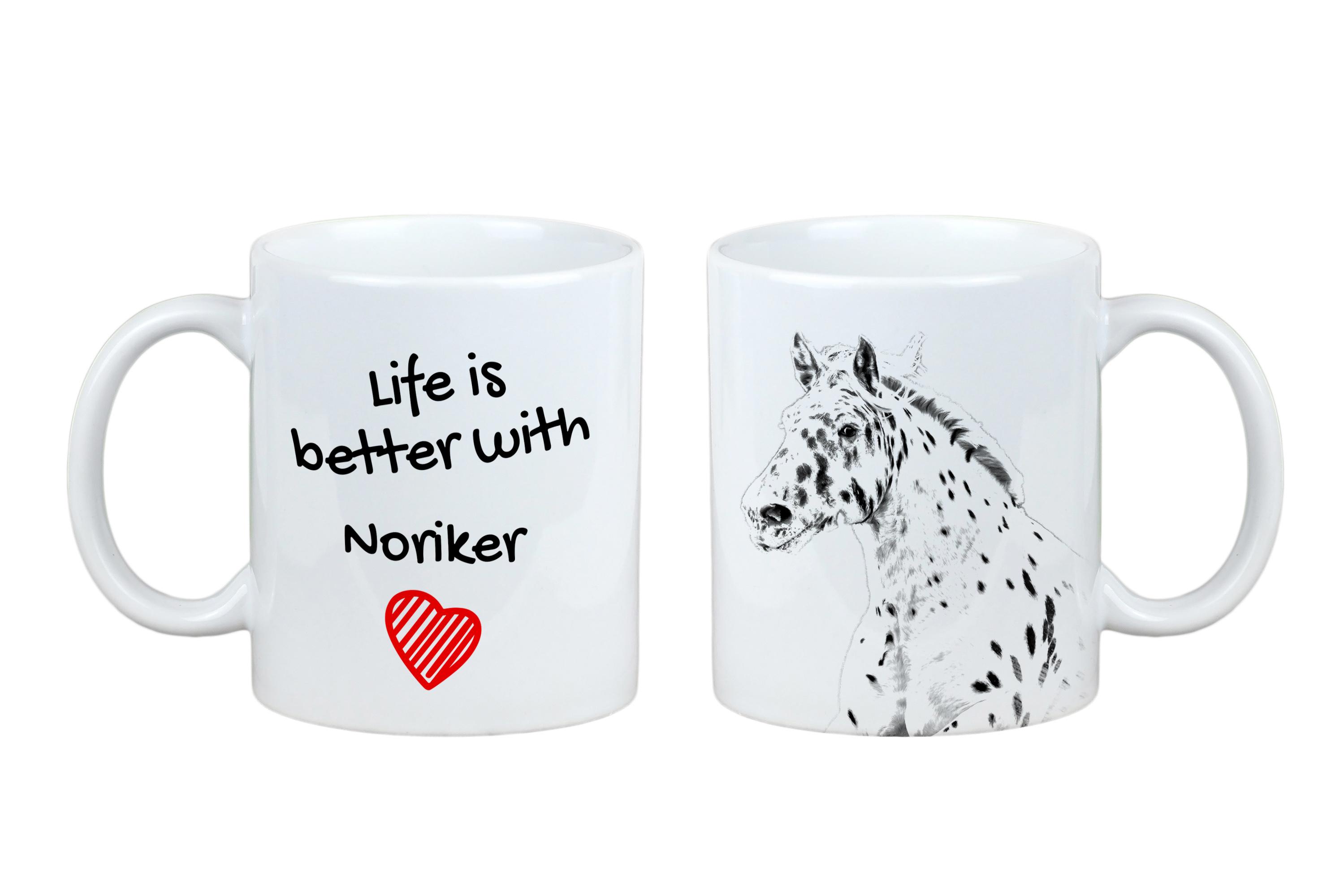 

Noriker - mug with a horse, mug with a photo, personalized gift from the Art-Dog brand білий