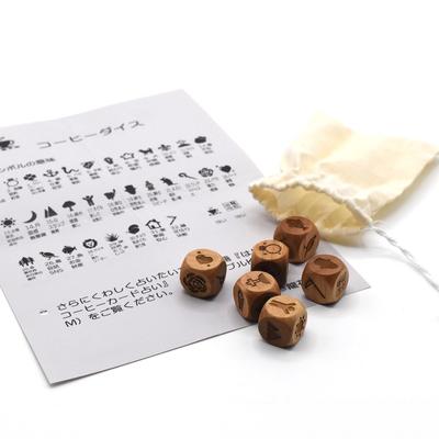 Coffee Dice Ryuka Uranshin 3 Dice with Japanese Keyword List [Genuine]