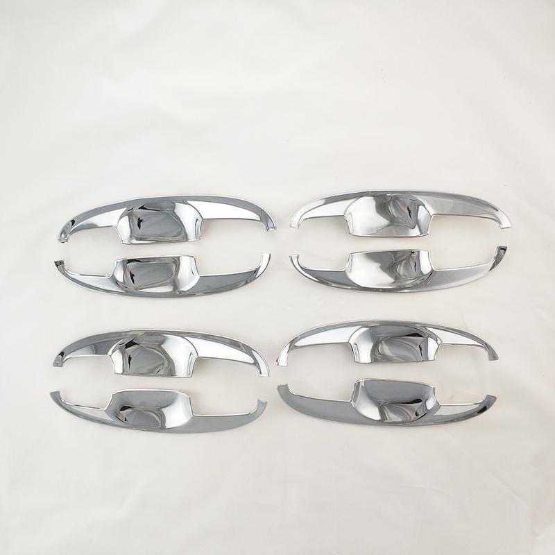 Car ABS Chrome Accessories Plated Door Handle Bowl Cover Trim Paste Style For Toyota Yaris Vitz Hatchback 2006 2008 2012 2013