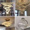 Post-Modern Light Luxury Crystal Chandelier for Living Rooms and Hotel Lobbies