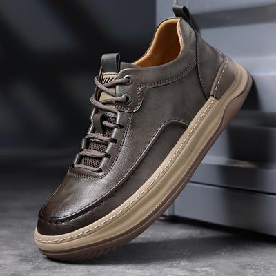 2024 Nuove Scarpe Oxford in Vera Pelle Moda Stringate Outdoor Antiscivolo Mocassini Casual Scarpe da Passeggio in Pelle Scarpe Piatti di Design