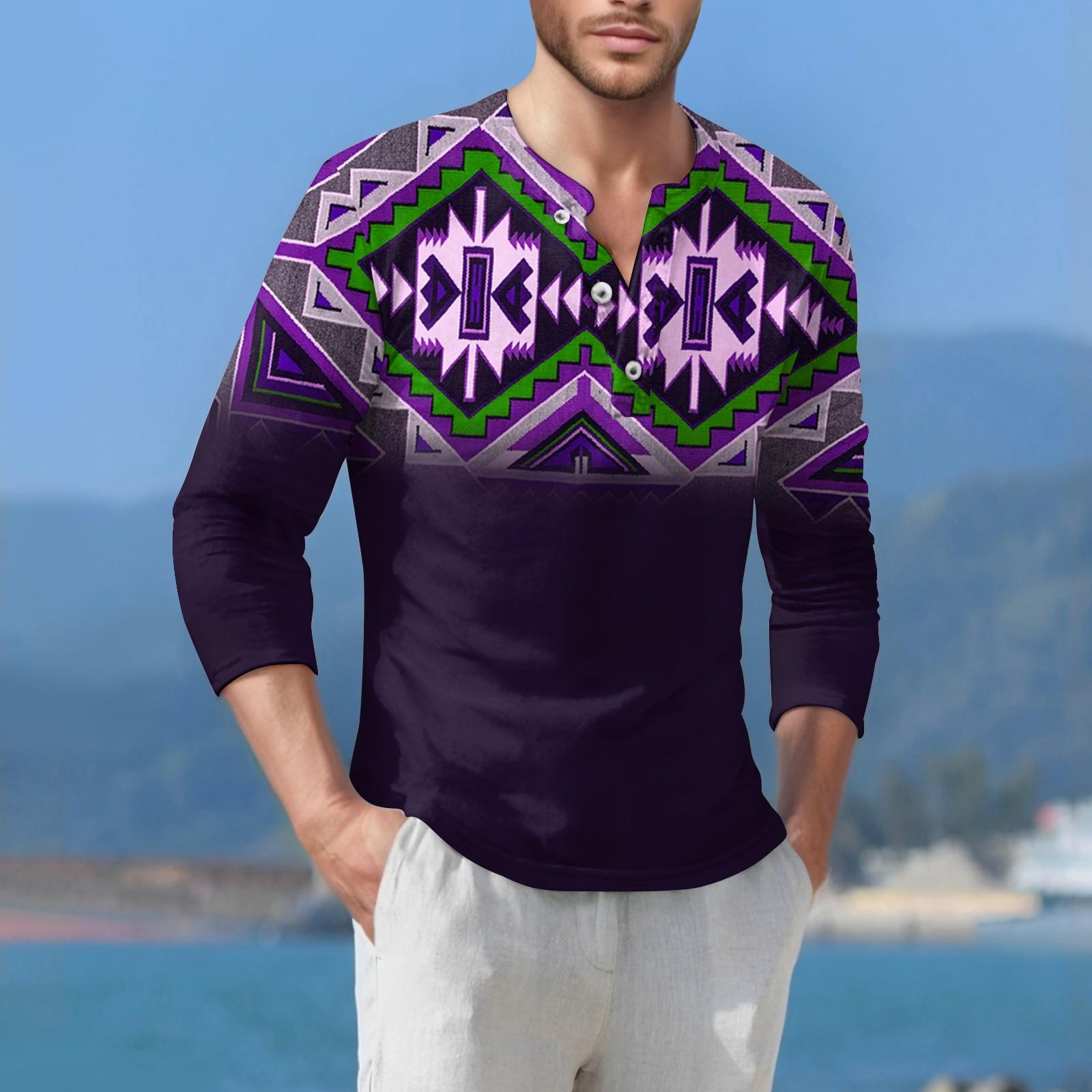 

Мужская футболка уличная повседневная мода с длинными рукавами S фиолетовый