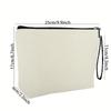 Piano Note Print Portable Zipper Makeup Bag for Coins, Stationery, and Toiletries