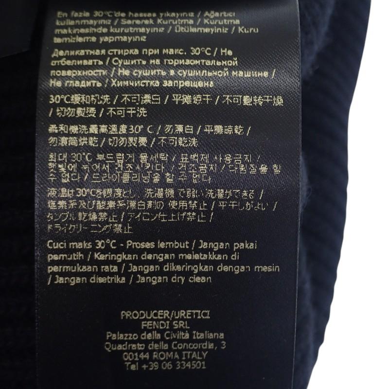 FENDI  FXQ994AJE6 Knit cap black wool mens