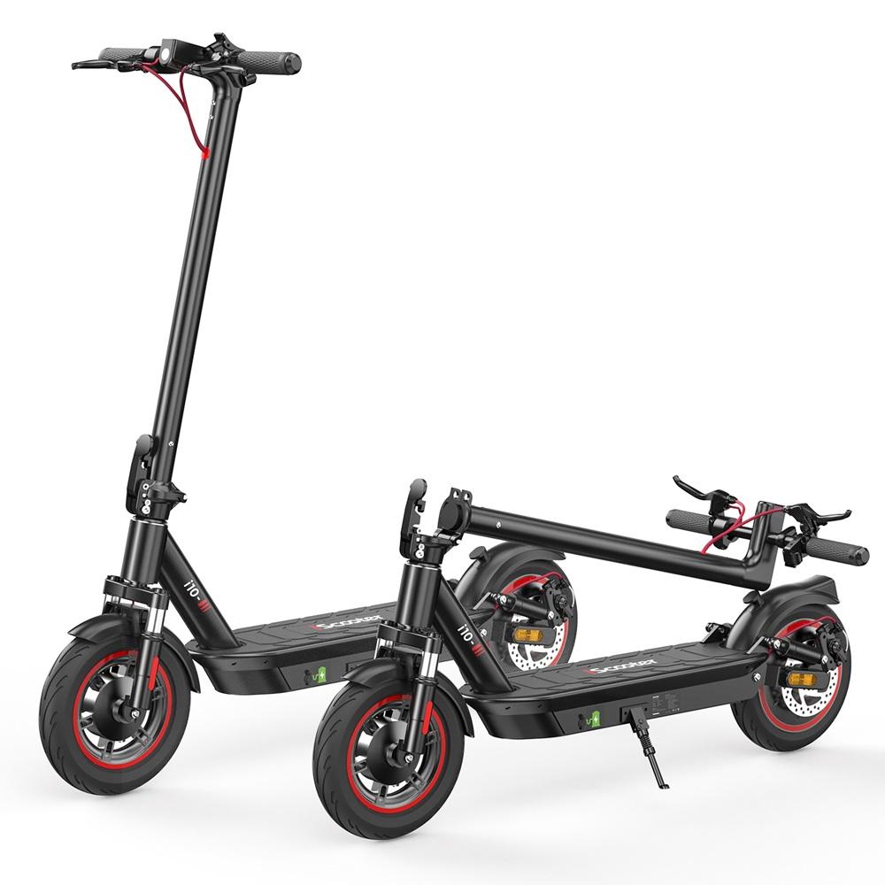 iScooter i10 650W Electric Scooter, 40km/h Max Speed, 45km Range, 10" Pneumatic Tires, Triple Brake System, APP Control