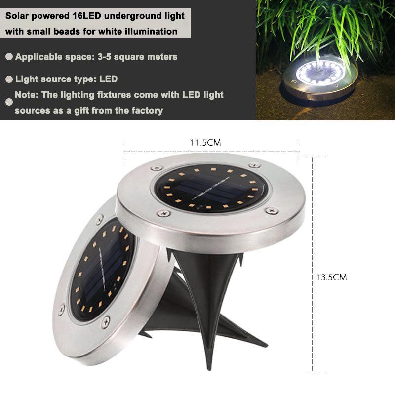 

Супер яркий светодиодный фонарь на солнечную батарею, подземный светильник для газона, двора, уличного водонепроницаемого декоративного напольного светильника для виллы