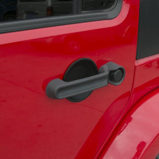 Matte Black Door Handle Recess Guard for 2007-18 Jeep JK Wrangler Unlimited 4Dr