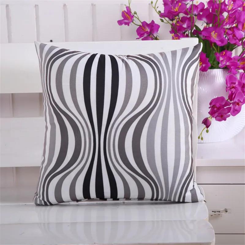 45x45cm Classic Geometric Printed Throw Pillowcase Home Sofa Chair Seat Cushion Cover Autumn Decoration