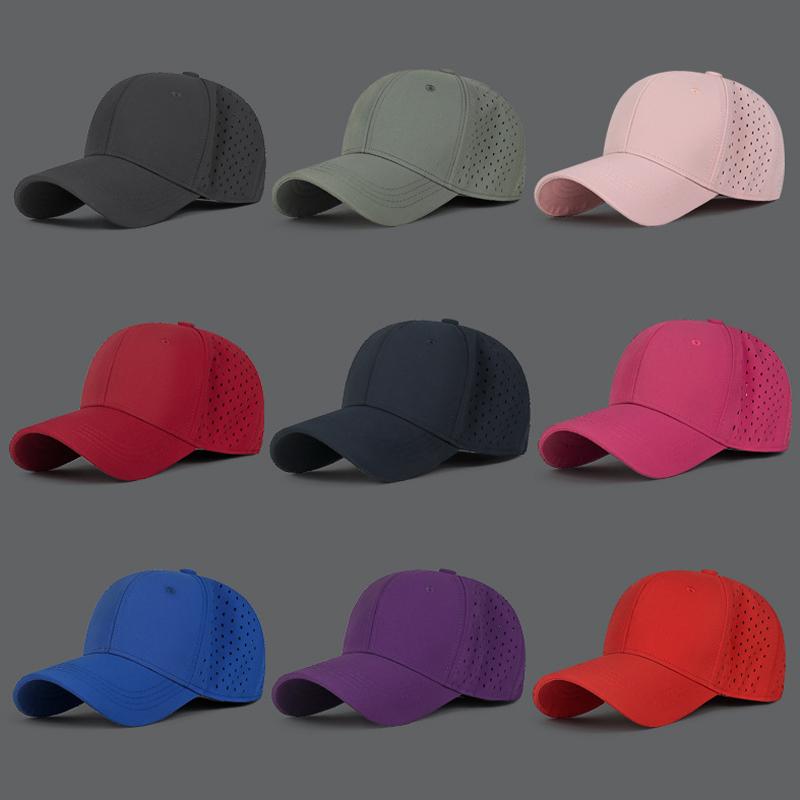Einfarbige Baseballkappe Herren Damen Sonnenschutz Schnelltrocknende Kappe Mesh Atmungsaktive Kappe