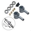 1 Pair 1:16 RC Alloy Front Axle Steering Cup with 4pcs Bearing for WPL MN D90 D91 MN99S Crawler