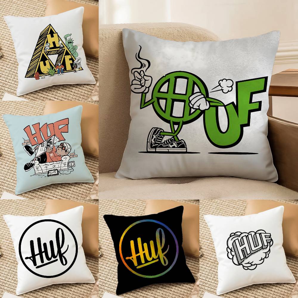 H-Huf Fashion Pillow Case Comfort Sofa Bed Silky elegant Invisible zipper Decorative cushion cover