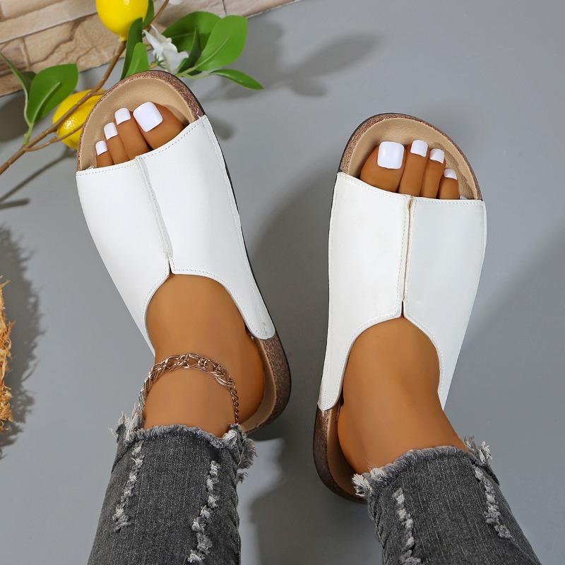 Platform Slippers Women's New 2025 Summer Simple Fashion Slippers