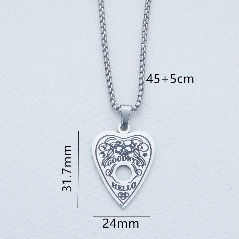 Meise Jewelry Stainless Steel Heart Necklace: Men's and Women's Simple, Stylish Good Boy Design