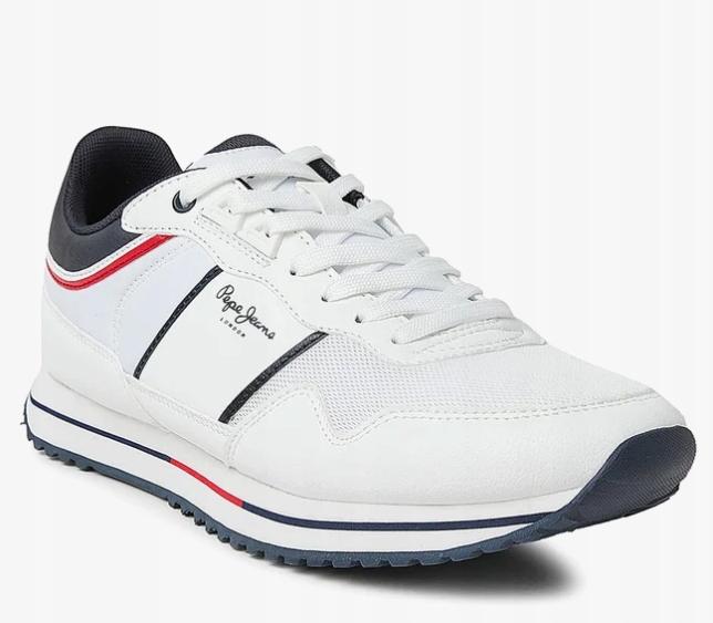 Pepe Jeans Tour Club Heren Schoenen Wit Laag Sportief 42 Awe